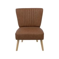 Beliani Fauteuil VAASA - Bruin Kunstleer 9 Beliani Fauteuil VAASA - Bruin Kunstleer -Fauteuilwinkel f9a1d5684173460ca9f1a7804c46ad0c